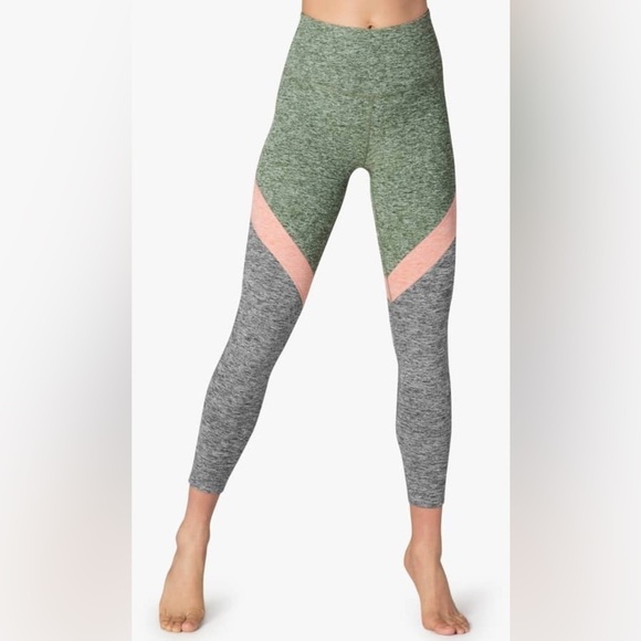 EUC - Beyond Yoga Tri-Panel Spacedye High-Waisted Midi Leggings - size S - Picture 1 of 6